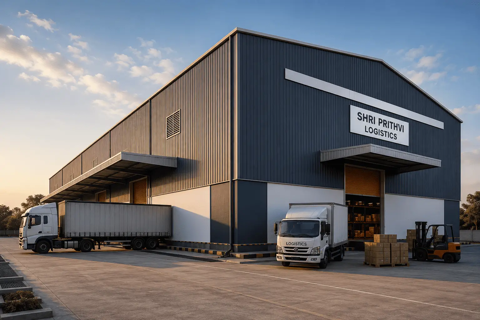 Warehouse interior view